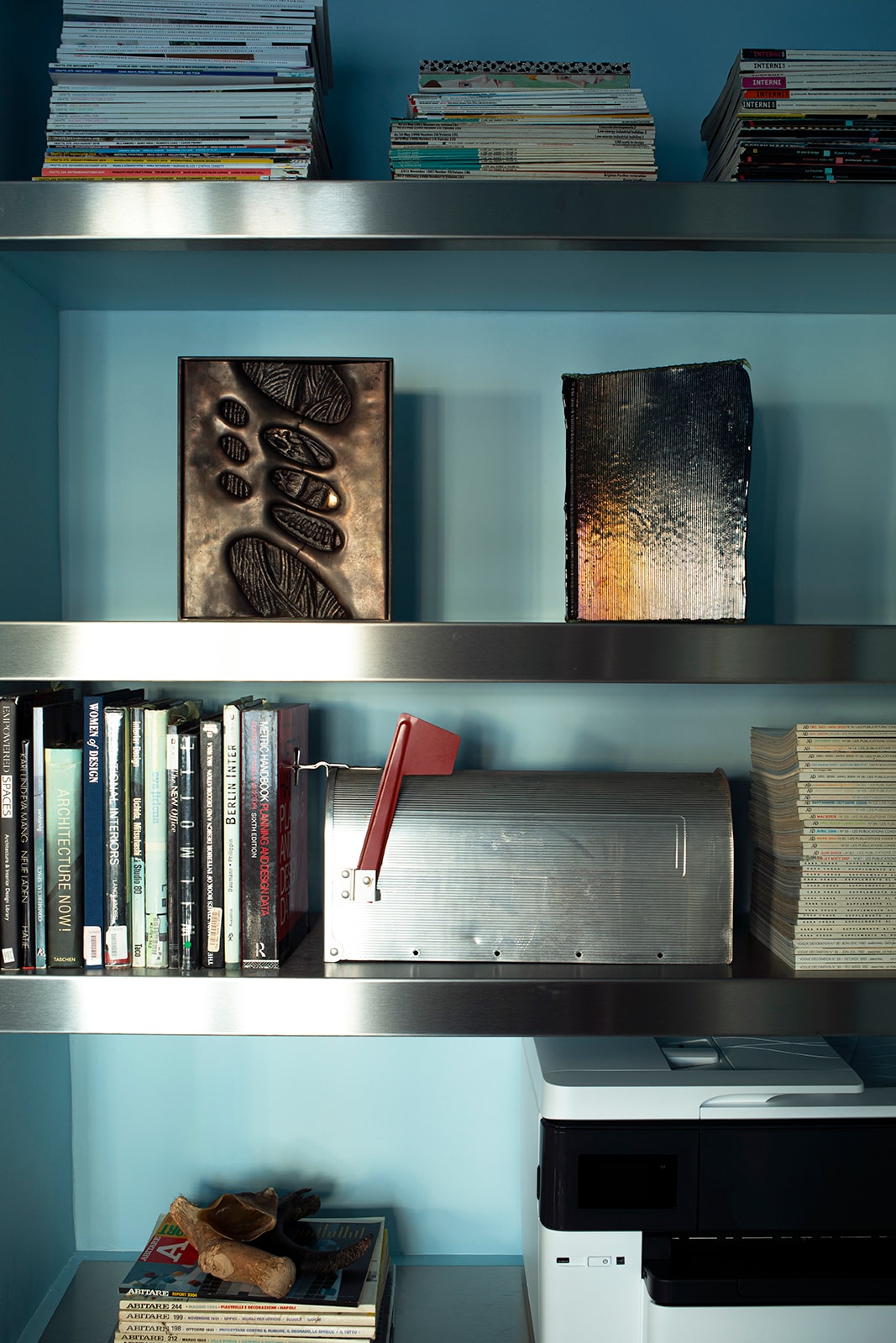 Behind Desk Shelving