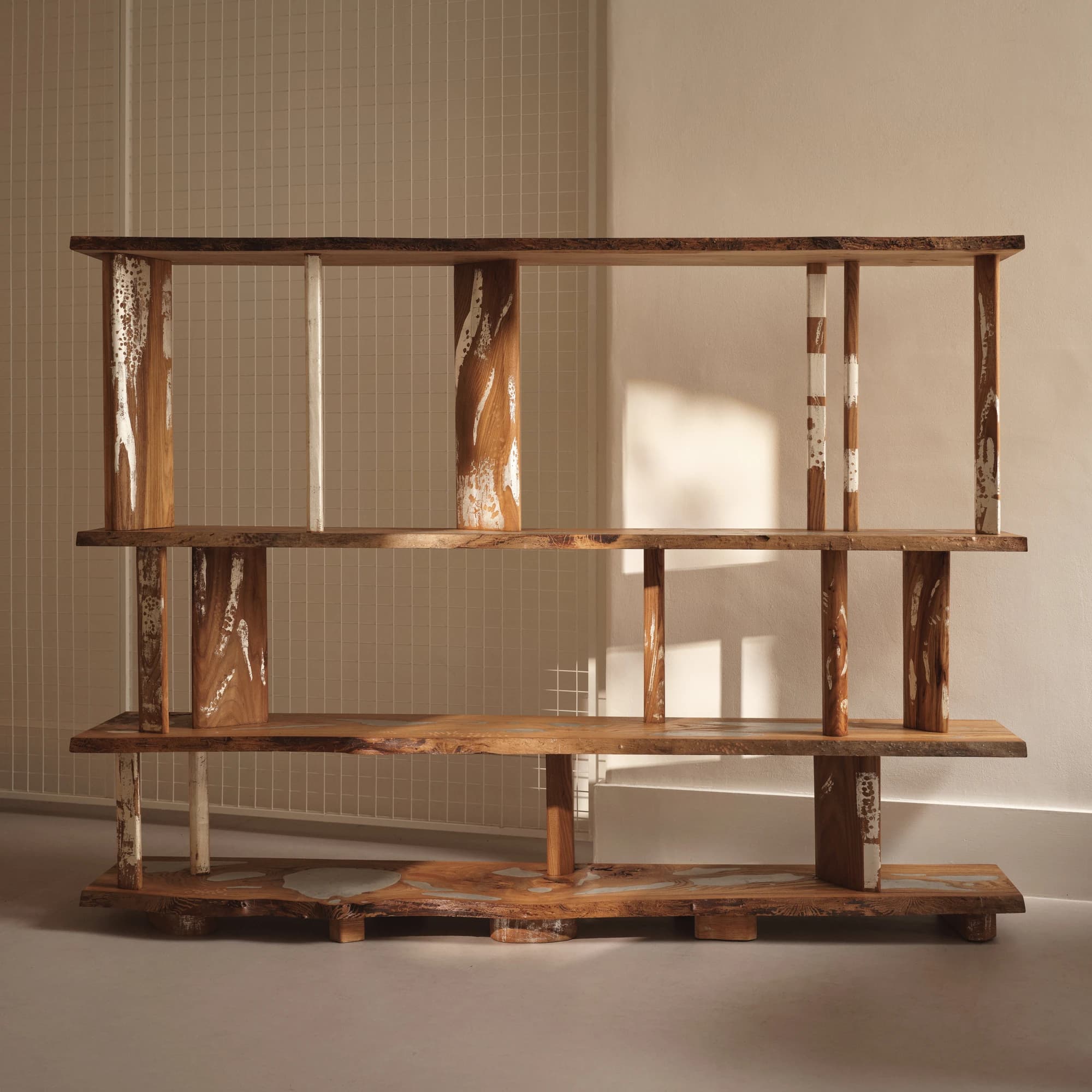 Metallurgy Patchwork Bookshelf